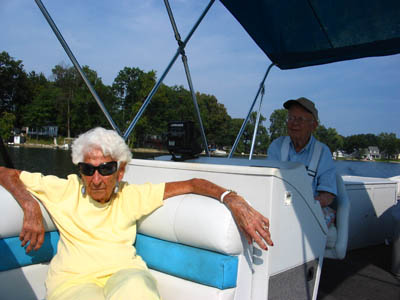 Greg and Maureen Nulty on Pine Lake